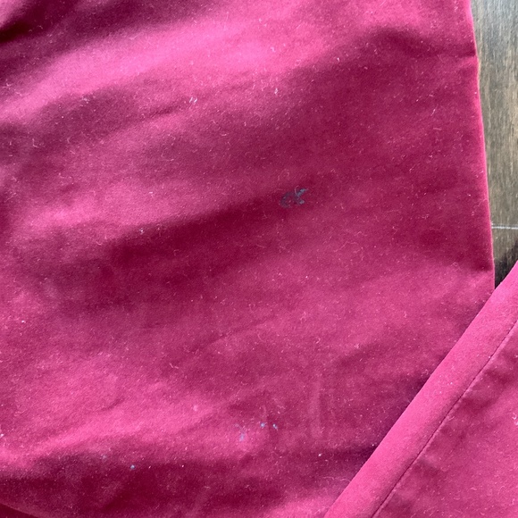 MASSIMO DUTTI Cropped Pants Burgundy Red. Size 6. - Picture 9 of 9